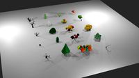 Low poly tree collection - 20 pieces