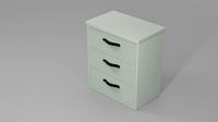 Cabinet for Display with green pastel color