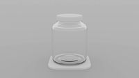 Glass jar with lid