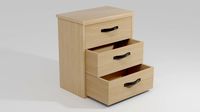 Cabinet for Display with wooden texture.