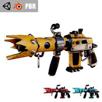 Cartoon Scifi machine gun