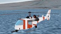 Helicopter lowpoly cartoon