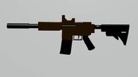 Bushmaster MPW rifle - Low Poly