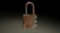 Padlock Unity FBX 3D Model