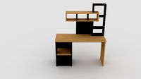 Computer desk Wenge and beige