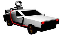 Low Poly Delorean Back To The Future
