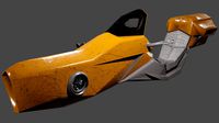 Hoverbike Sci-Fi Concept Retro Style All-in-One