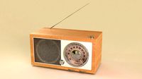 Vintage Radio 3D Model