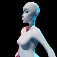 3D Female Character Model