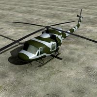 helicopter low poly