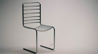Metal Bent Chair