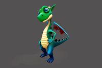Dragon character stilized