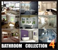 Bathrooms collection 4 3D Model