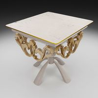 Table with patterns for unreal engine 4 PBR Low-poly model