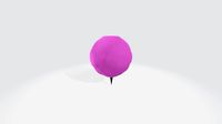 Low-Poly Cartoon Cotton Candy