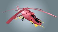 low poly Helicopter 3d model
