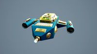 Spaceship Sci-Fi Dropship 3D model