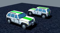 Jeep car Low-Poly