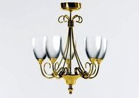 Florence 5 Light Antique Brass Ceiling Light_chandelier.max
