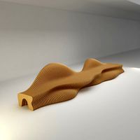 Wood Wave Bench