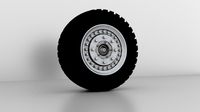3D model Monster Truck Wheels