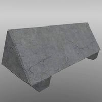 Low Poly Concrete Block