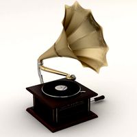 Wind-up gramophone