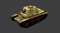 ank Panzer Pz Kpfw 38 t Game Ready Low poly