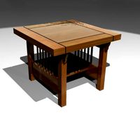 Wood End Table
