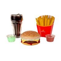Burger with Fries and Cola