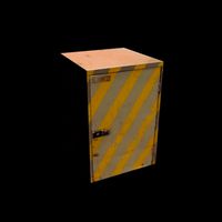 Diagonal striped box