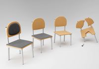 Wooden Chairs with Broken Chair Variation