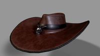 Cowboy Hat with Skull