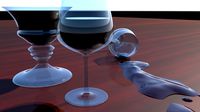 Chalice Cup Crystal Wine Realistic