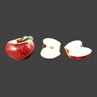 Cut apple