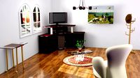 Room scene with various furniture models