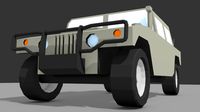 Low Poly Humvee PickUp