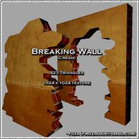 Broken wall - cream ( Urban model )