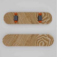 Skateboard lowpoly 3D model