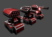 Turrets Security tower Enemies. Laser bullets and rocket power