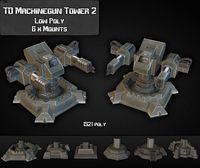 TD Machinegun Tower 02 3D Model
