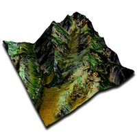 Geo Satellite Terrain - NewZeland - LAT-43'666383408342 LON - 170'650631946002