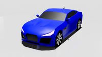 Sport Car Low Poly