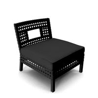 Cane chair with cushion top