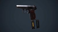 PM Makarov Pistol (low poly)