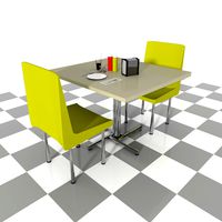 Booth set dinner(diner)