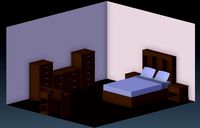 Low-Poly Bedroom Furniture Set