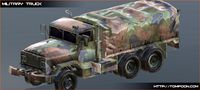 Military Transport Truck prop game model