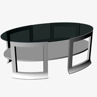Oval Cocktail Table.3dm