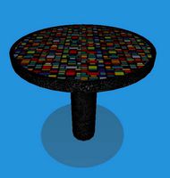 Modern Checkered Dining Table